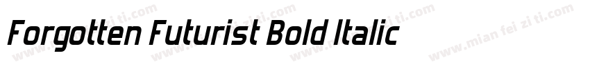 Forgotten Futurist Bold Italic字体转换